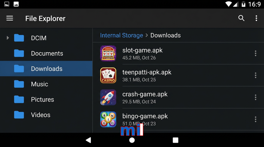 Main screen of Mil gameapk page for PK players
